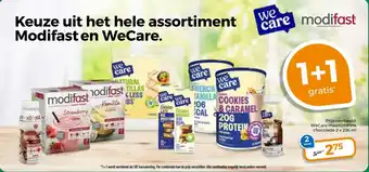 Trekpleister Modifast en wecare aanbieding