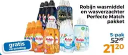 Trekpleister Robijn wasmiddel en wasverzachter perfecte match pakket aanbieding