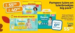 Trekpleister Pampers luiers en luierbroekjes big pack aanbieding