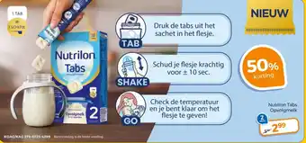 Trekpleister Nutrilon tabs opvolgmelk aanbieding