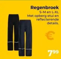 Trekpleister Regenbroek aanbieding