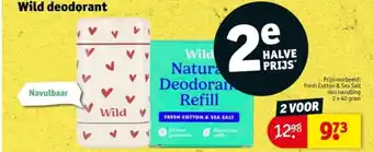 Kruidvat Wild deodorant aanbieding