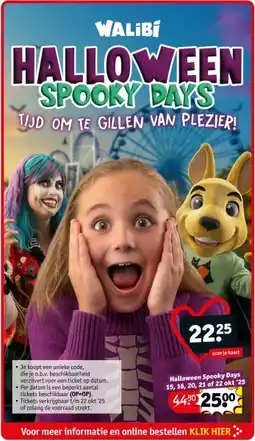 Kruidvat Walibi Halloween Spooky Days aanbieding