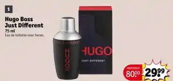 Kruidvat Hugo Boss Just Different aanbieding