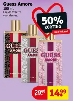 Kruidvat Guess Amore aanbieding