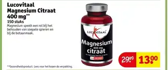 Kruidvat Lucovitaal Magnesium Citraat aanbieding