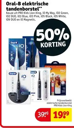 Kruidvat Oral-B elektrische tandenborstel aanbieding