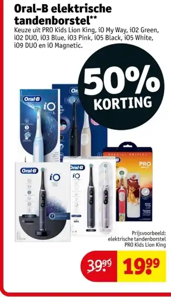 Kruidvat Oral-B elektrische tandenborstel aanbieding
