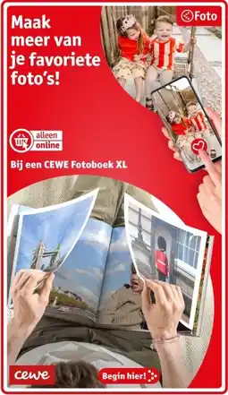 Kruidvat Bij een CEWE Fotoboek XL aanbieding