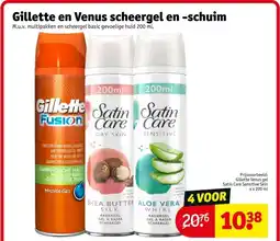 Kruidvat Gillette en Venus scheergel en schuim aanbieding