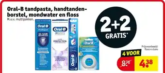 Kruidvat Oral-B tandpasta, handtandenborstel, mondwater en floss aanbieding