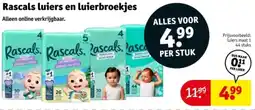 Kruidvat Rascals luiers en luierbroekjes aanbieding