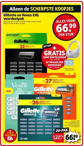 Kruidvat Gillette en Venus XXL voordeelpak aanbieding