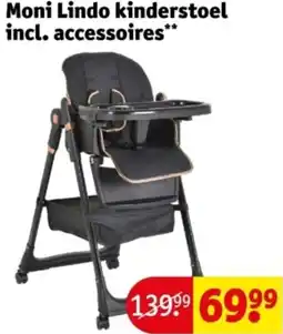 Kruidvat Moni Lindo kinderstoel incl. accessoires aanbieding