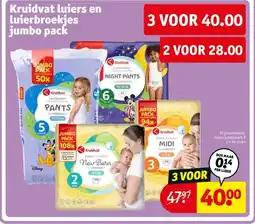 Kruidvat Kruidvat luiers en luierbroekjes jumbo pack aanbieding