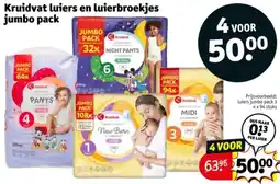 Kruidvat Kruidvat luiers en luierbroekjes jumbo pack aanbieding