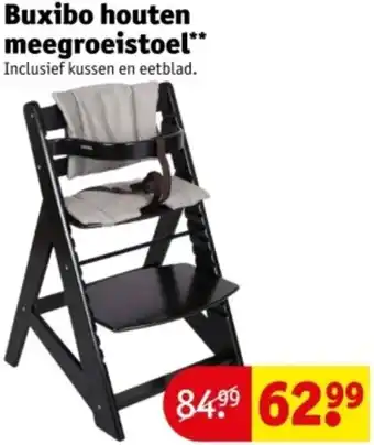 Kruidvat Buxibo houten meegroeistoel aanbieding