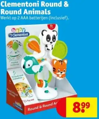 Kruidvat Clementoni Round & Round Animals aanbieding