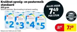 Kruidvat Kruidvat opvolg en peutermelk standaard aanbieding