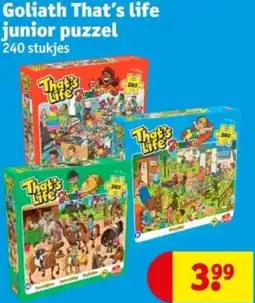 Kruidvat Goliath That's life junior puzzel aanbieding