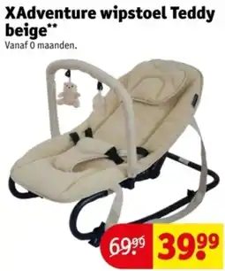 Kruidvat XAdventure wipstoeXAdventure wipstoel Teddy beige aanbieding