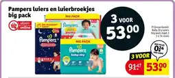 Kruidvat Pampers luiers en luierbroekjes big pack aanbieding