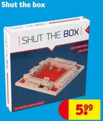 Kruidvat Shut the box aanbieding