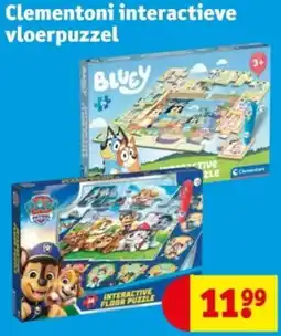 Kruidvat Clementoni interactieve vloerpuzzel aanbieding