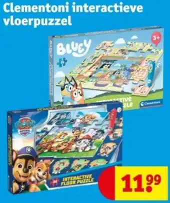 Kruidvat Clementoni interactieve vloerpuzzel aanbieding