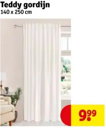 Kruidvat Teddy gordijn aanbieding