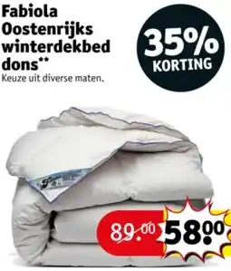 Kruidvat Fabiola Oostenrijks winterdekbed dons aanbieding