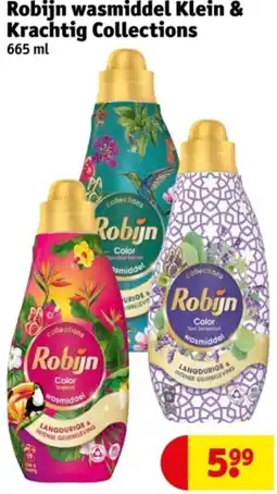Kruidvat Robijn wasmiddel Klein & Krachtig Collections aanbieding