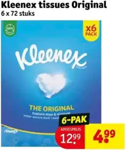 Kruidvat Kleenex tissues Original aanbieding