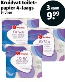 Kruidvat Kruidvat toiletpapier 4-laags aanbieding