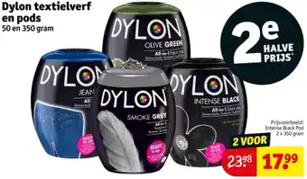 Kruidvat Dylon textielverf en pods aanbieding