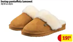 Kruidvat Instap pantoffels lamswol aanbieding