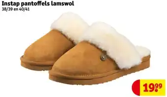Kruidvat Instap pantoffels lamswol aanbieding