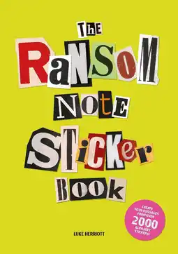 Amazon The Ransom Note Sticker Book: Thousands of letters for your anonymous messages aanbieding