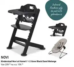 Van Asten BabySuperstore Kinderstoel Novi at Home 1-2 Grow Black/Sand Melange aanbieding