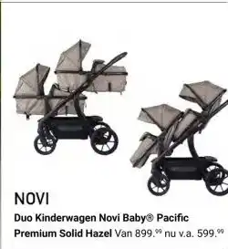 Van Asten BabySuperstore Duo Kinderwagen Novi Baby Pacific Premium Solid Hazel aanbieding