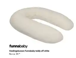 Van Asten BabySuperstore Voedingskussen Funnababy teddy off white aanbieding