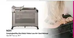 Van Asten BabySuperstore Campingbed/Box Novi Baby Nolan Luxe Air+ Sand Melange aanbieding