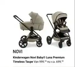 Van Asten BabySuperstore Kinderwagen Novi Baby Luna Premium Timeless Taupe aanbieding