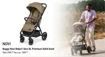 Van Asten BabySuperstore Buggy Novi Baby Xavi XL Premium Solid Sand aanbieding