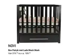 Van Asten BabySuperstore Box Patryk met Lade Black Wash aanbieding