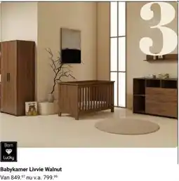 Van Asten BabySuperstore Babykamer Livvie Walnut aanbieding