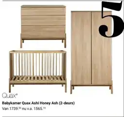 Van Asten BabySuperstore Babykamer Quax Ashi Honey Ash (2-deurs) aanbieding