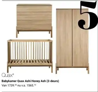 Van Asten BabySuperstore Babykamer Quax Ashi Honey Ash (2-deurs) aanbieding