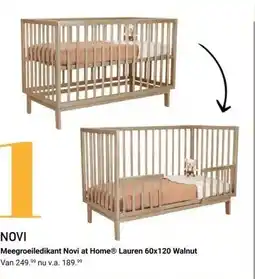 Van Asten BabySuperstore Meegroeiledikant Novi at Home Lauren aanbieding