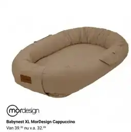 Van Asten BabySuperstore Babynest XL MorDesign Cappuccino aanbieding